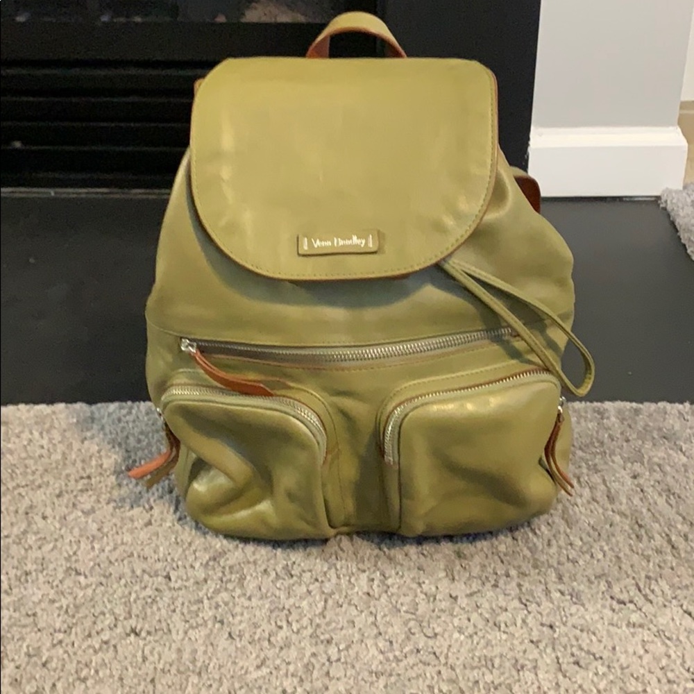 Vera Bradley leather drawstring backpack